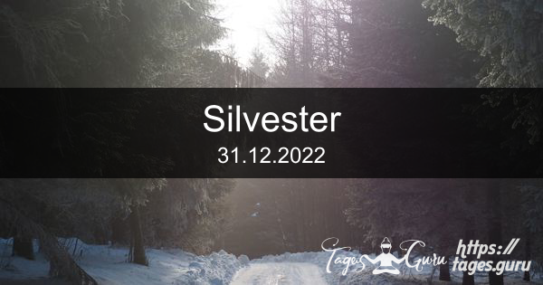 31.12.2022 - Countdown für Silvester 2022!